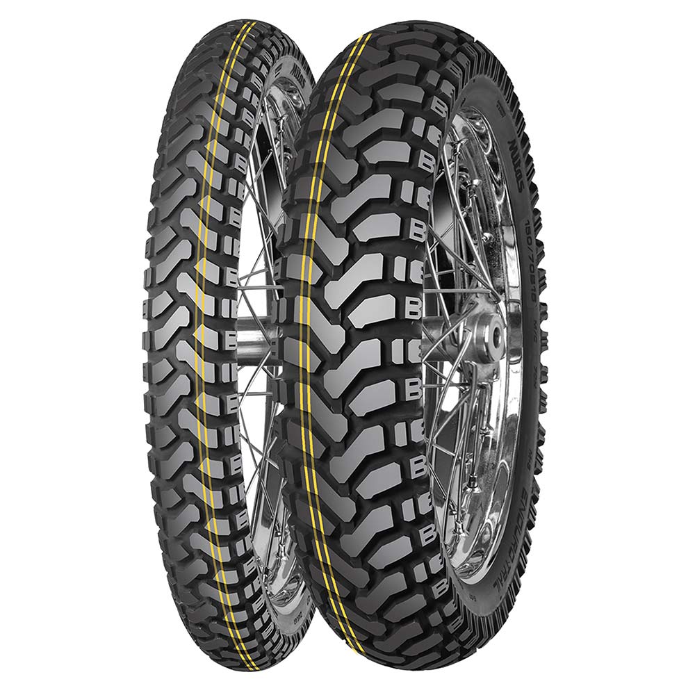 Pneumatico MITAS ENDURO TRAIL+ DAKAR 150/70B18 70H TL/TT R STRISCIA GIALLA DOT25